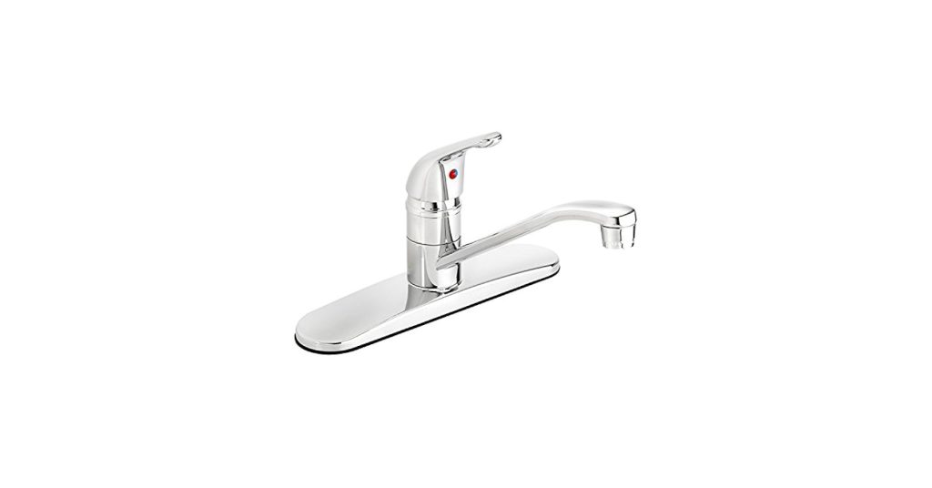 Plumb Pak Eby65Ccp Low-Arc Swivel Single Handle Kitchen Faucet