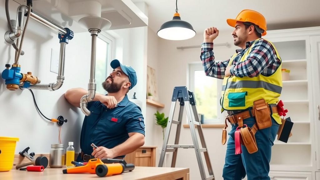 An Electrician And A Plumber Are Waiting In Line