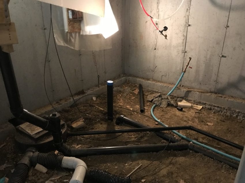 How to Finish a Basement Bathroom with Rough-In Plumbing