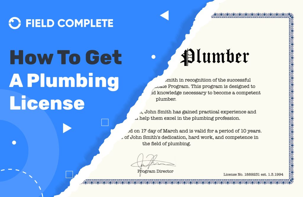 What Do I Need To Get A Plumbing License