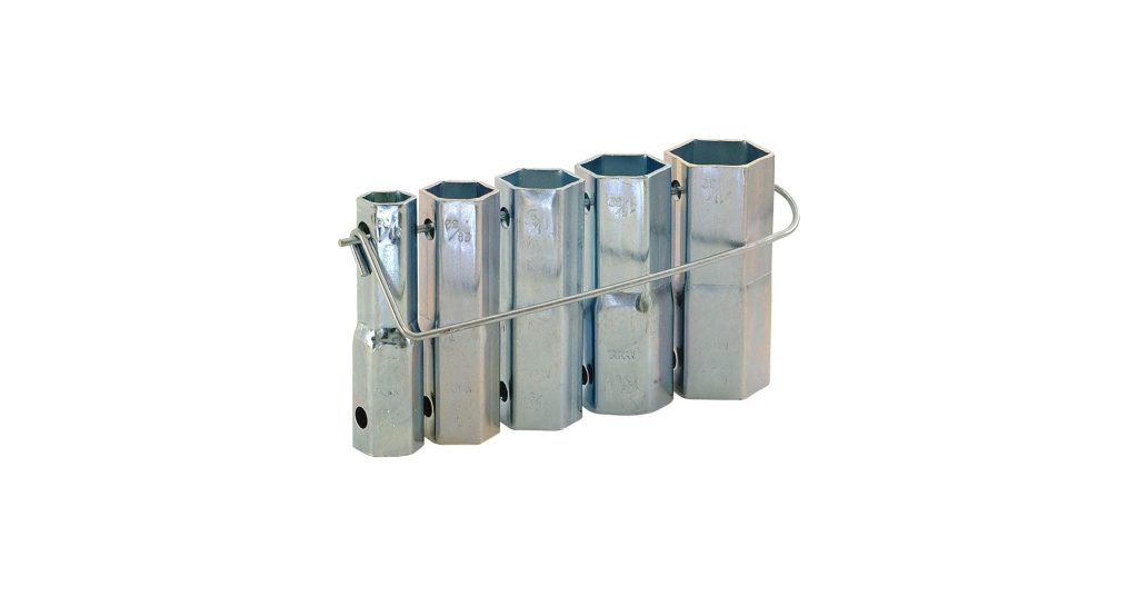 5 Piece Plumber'S Socket Set With Bar Handle