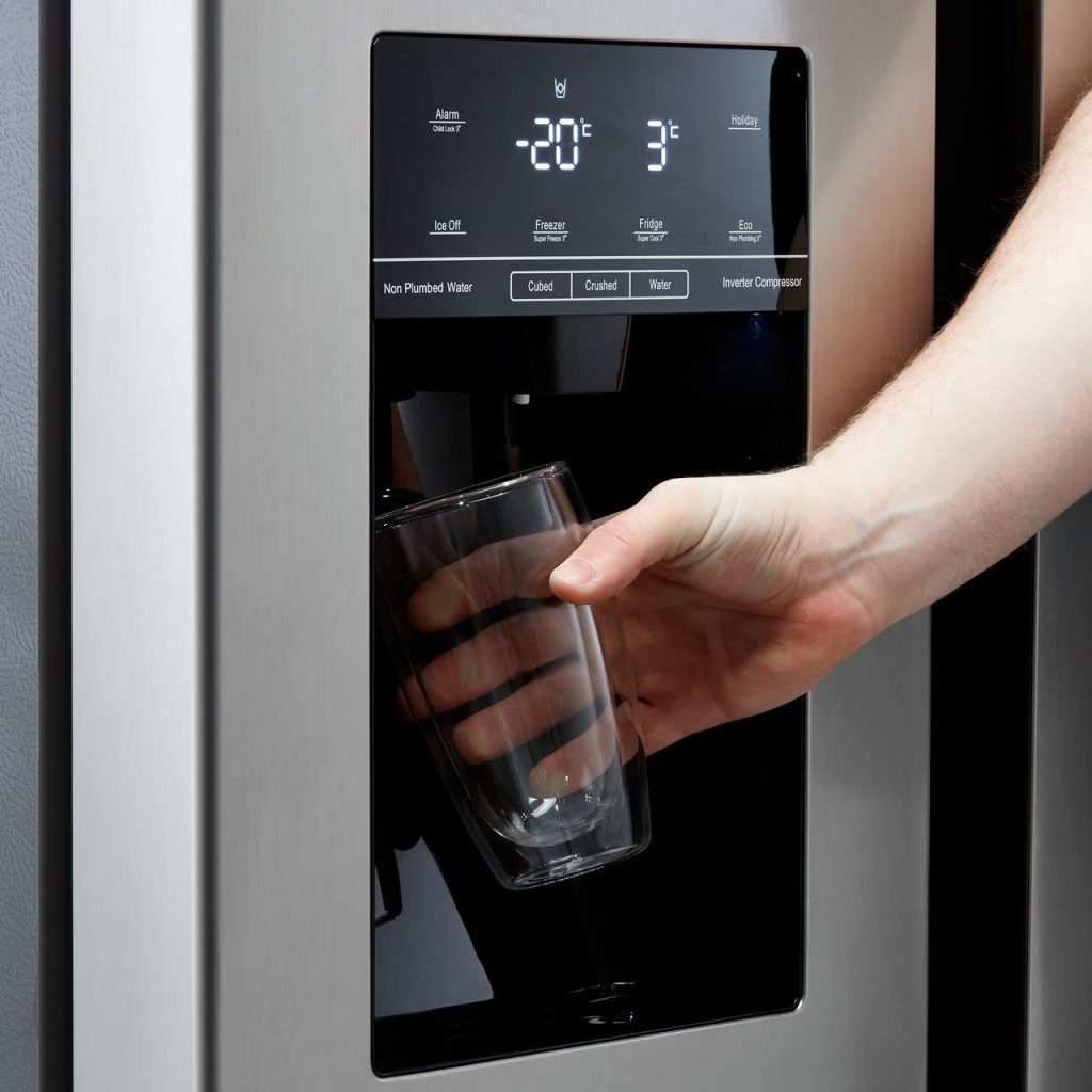 American Fridge Freezer With Water And Ice Dispenser Non Plumbed