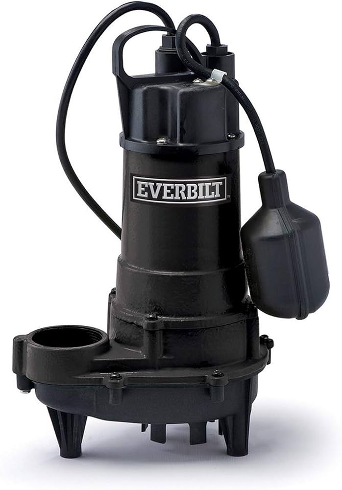 Everbilt 1/2 HP Submersible Pre-Plumbed Sewage Basin System – The Smart Upgrade for Basement Drainage