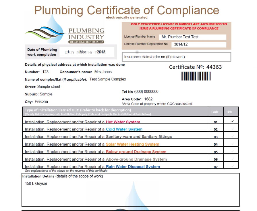 How Long Is a Plumbing Certificate Valid For?