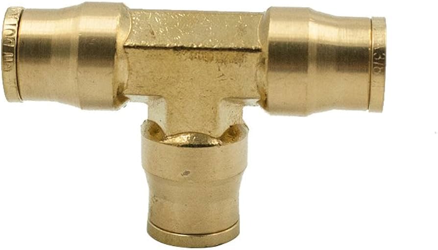 3 8 Plumbing Tee With One 3 8 Push-In Tube