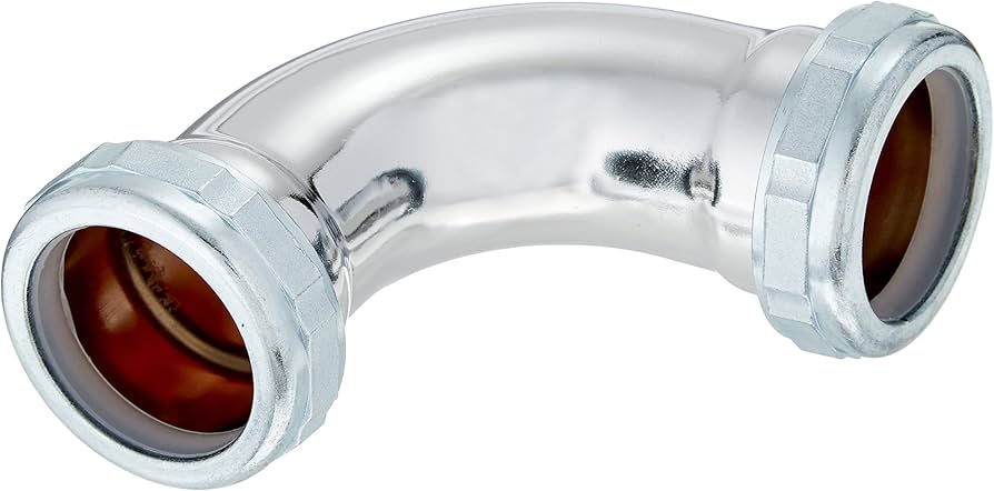 90 Degree 1¼” Chrome Polished Brass Drain Plumbing – The Smart Fix for Tight Spaces