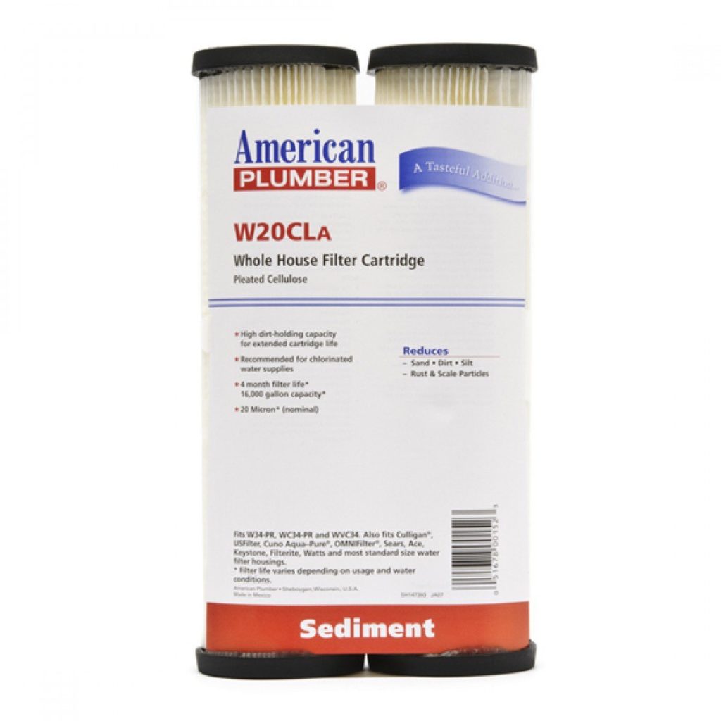 American Plumber W20Cla Whole House Sediment Filter Cartridge 20 Micron