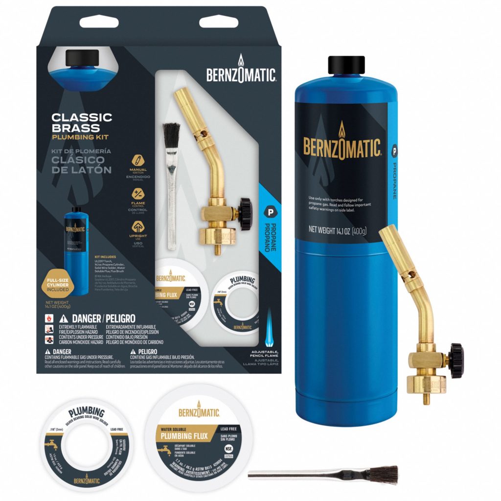 Bernzomatic 5 Piece Pk1001 Brass Pencil Flame Plumbing Torch Kit