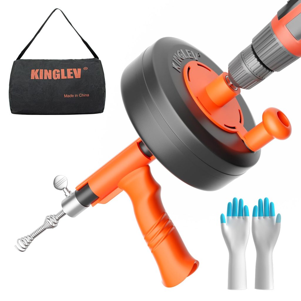 Best Drill Operated Powered Plumbing Drain Cleaner Snake Auger Tool