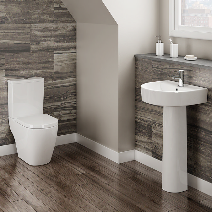 Bianco Close Couple Modern WC & Seat – Only $179.94 at Victoria Plumbing