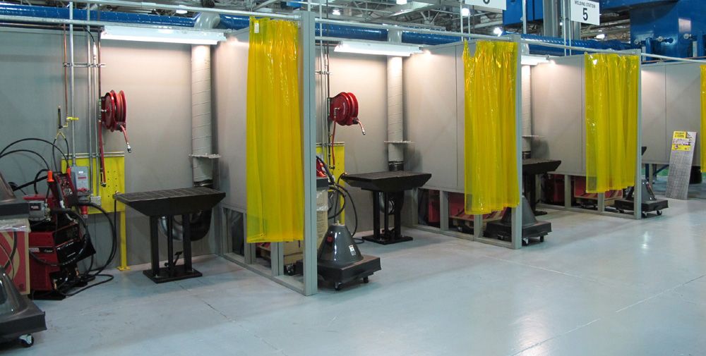 Can Welding Booths Have Fixed Oxygen & Argon Plumbing?