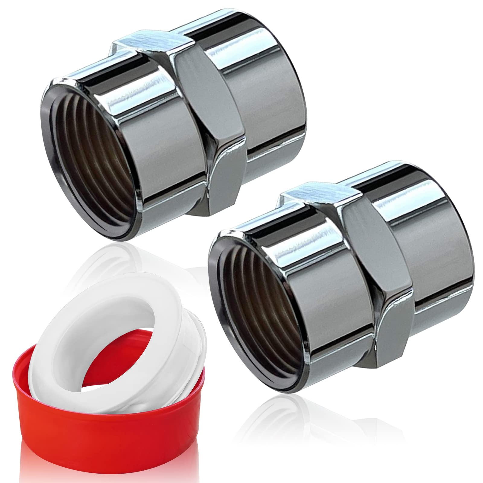 Chrome 1/2″ Male to 1/2″ Female Plumbing Adapter Guide