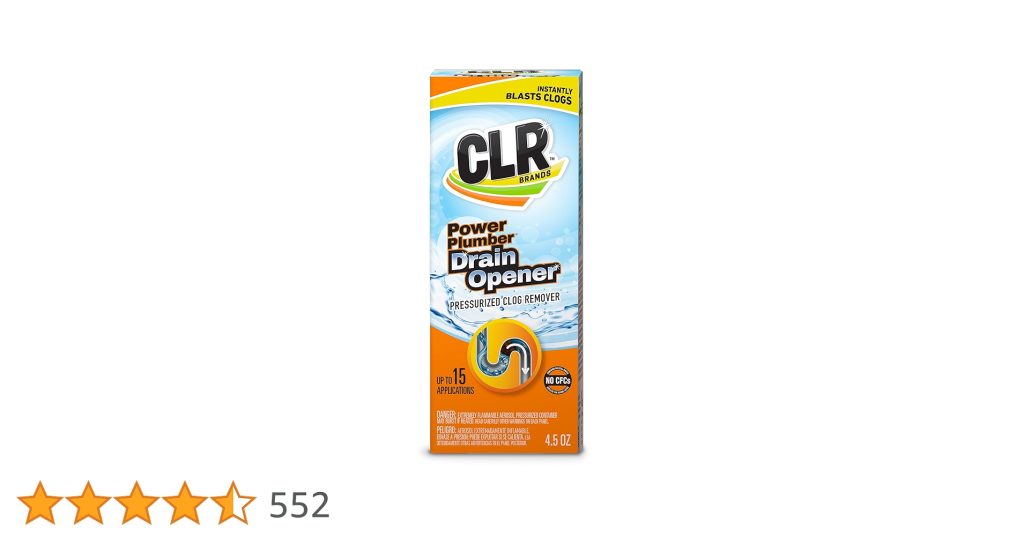 Clr Po W Er Plumber Pressurized Drain Opener Plunger Kit