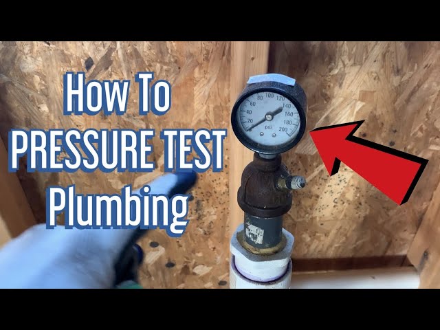 Do I Need New Plumbing Pressure Tested in Colorado?