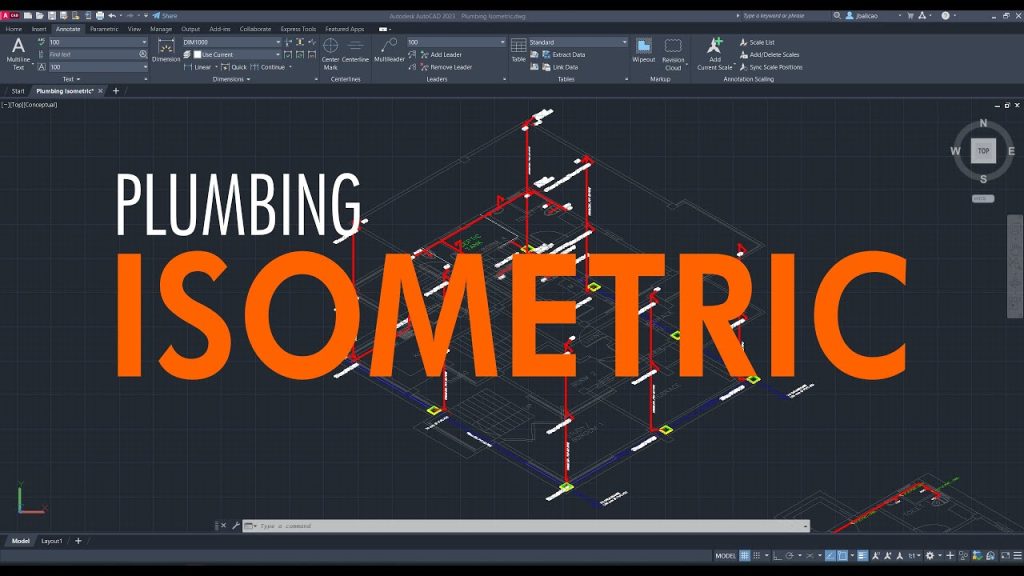 How To Make Isometric Plumbing Drawing In Autocad