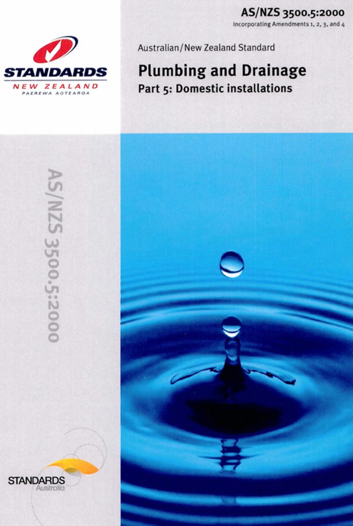 Plumbing Code Of Australia And Australian Standards 3500