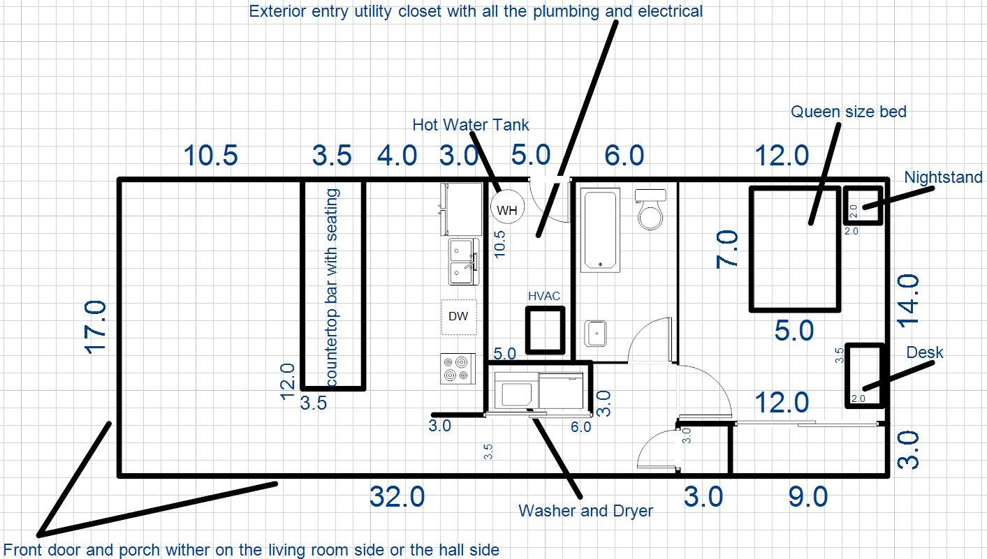 Plumbing Diagram for Main Floor Bathroom + Laundry Room