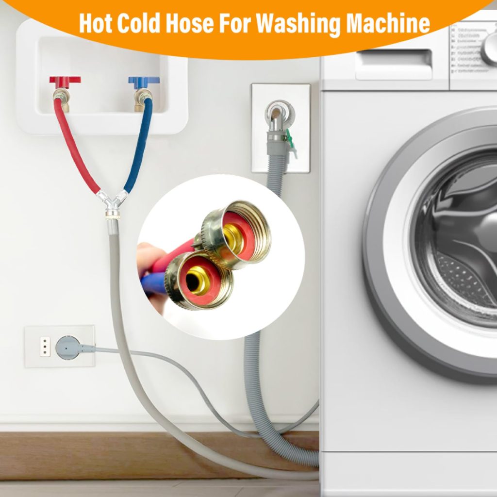 Hot And Cold Line Plumbing To Washer Dryer In One