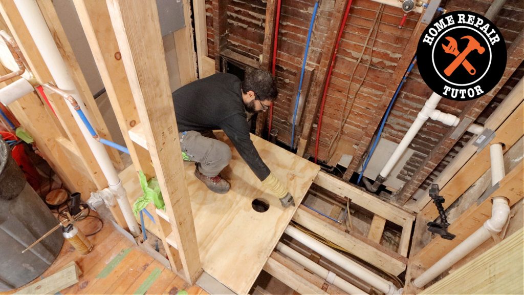 How To Fix Subfloor Over Joists After A Plumbing Repair