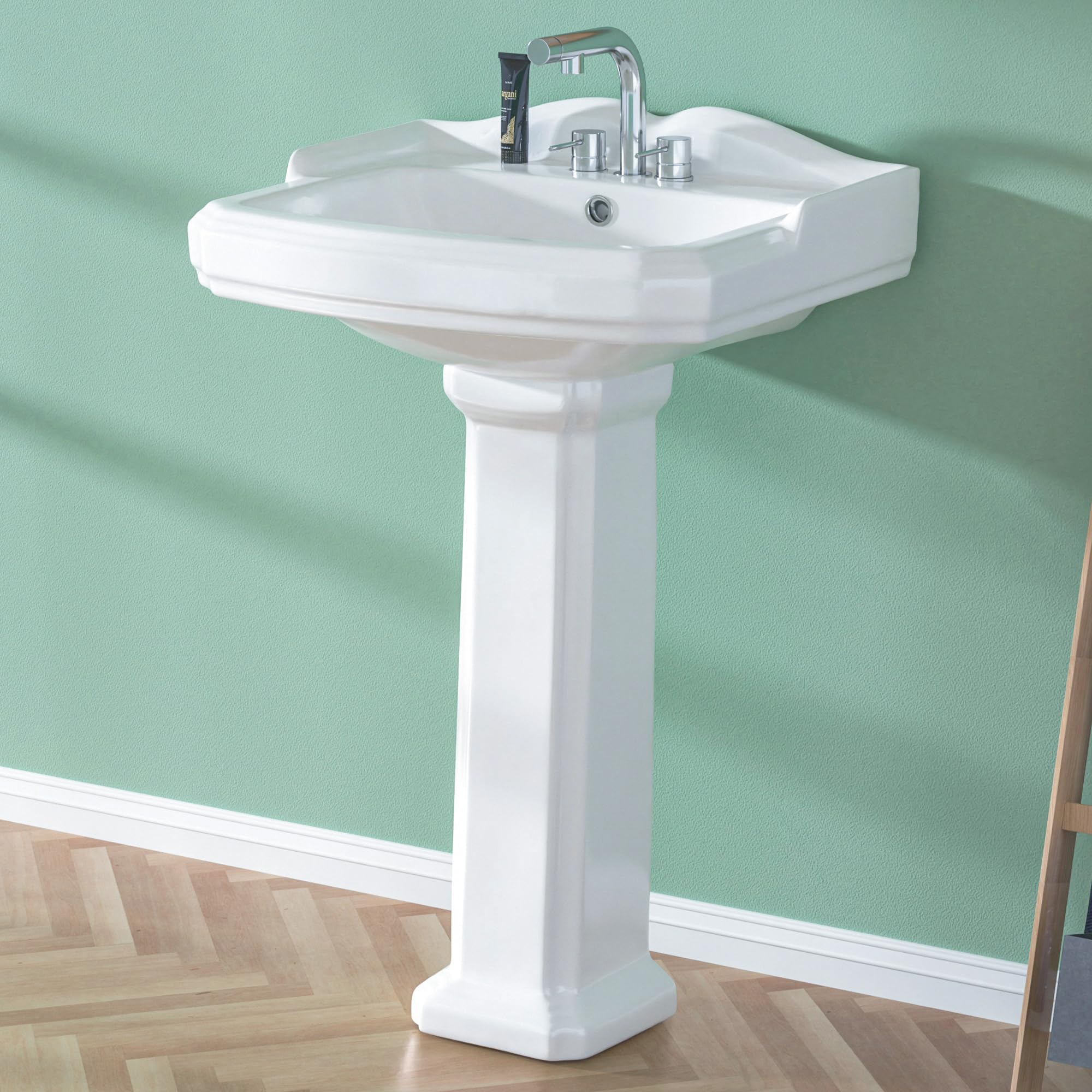 How to Hide Your Plumber Pipe on a Pedestal Sink