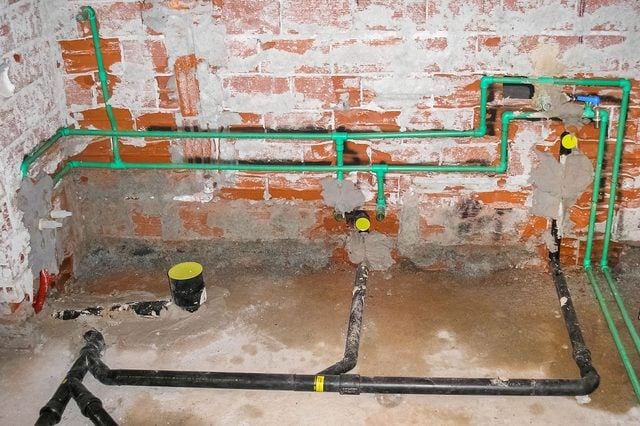 How to Install Plumbing in the Floor for a Bathroom