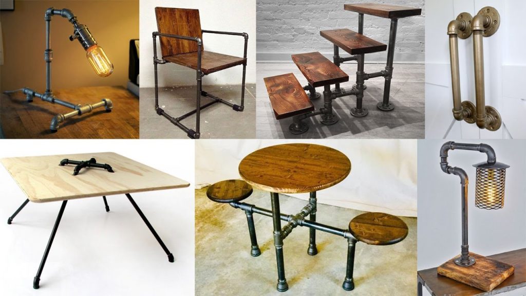 How To Make Industrial Style Furniture Using Plumbing Pipe Etc