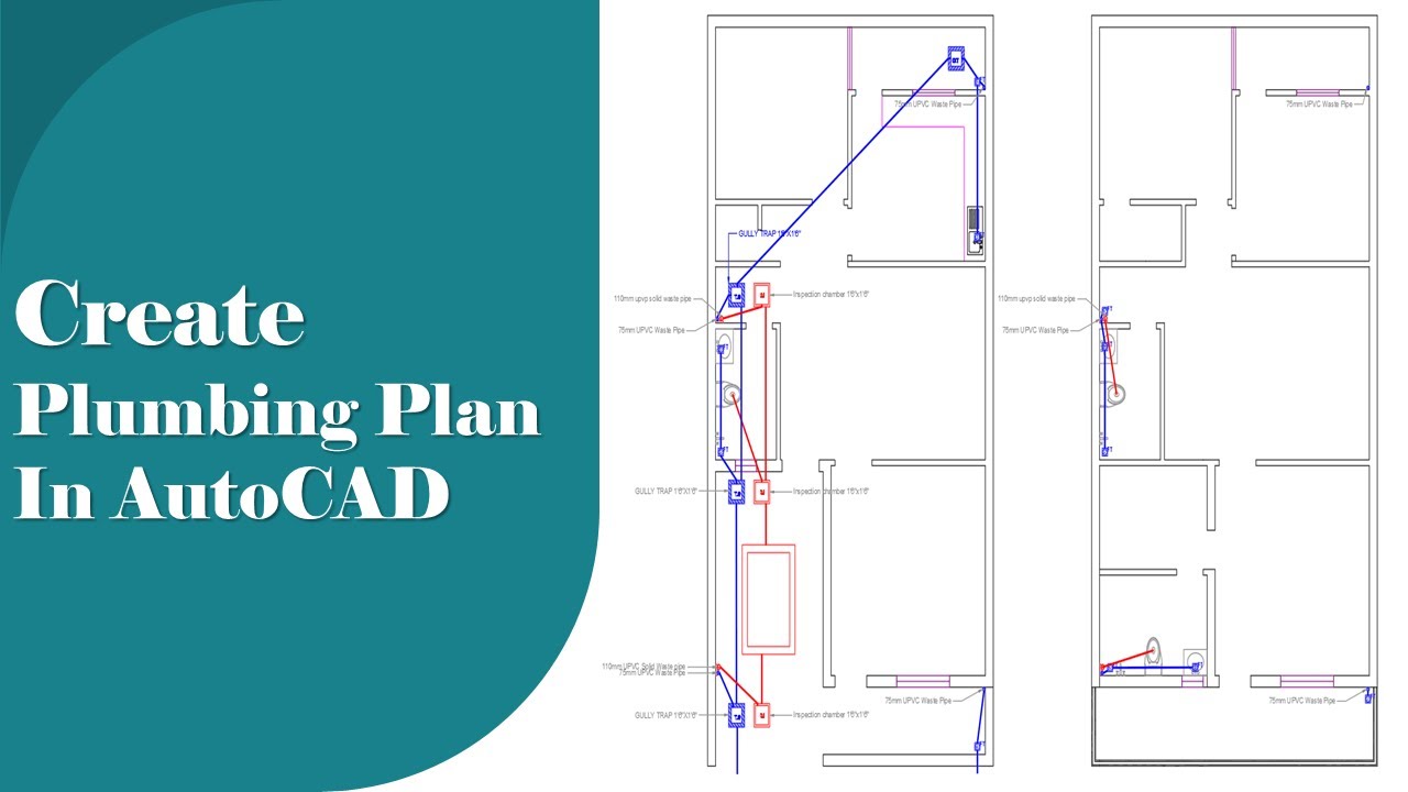 How to Make a Plumbing Plan for a House in AutoCAD 2016