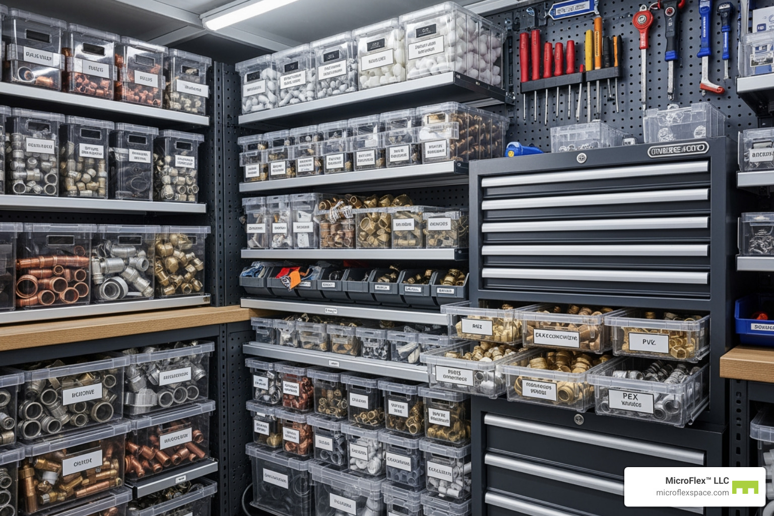 How to Make Your Own Storage Bins for Plumbing Parts