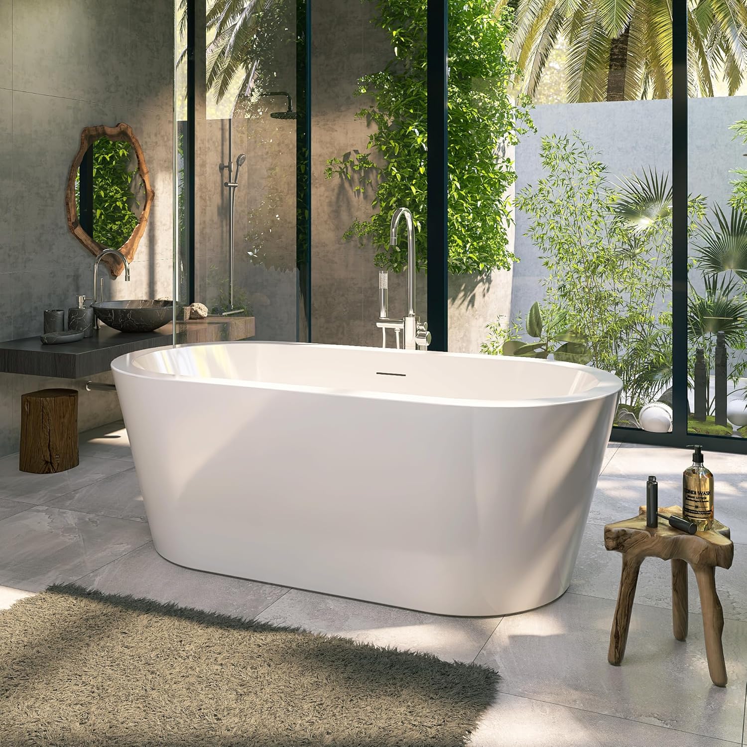 How to Plumb a Freestanding Tub Through the Shower Pan