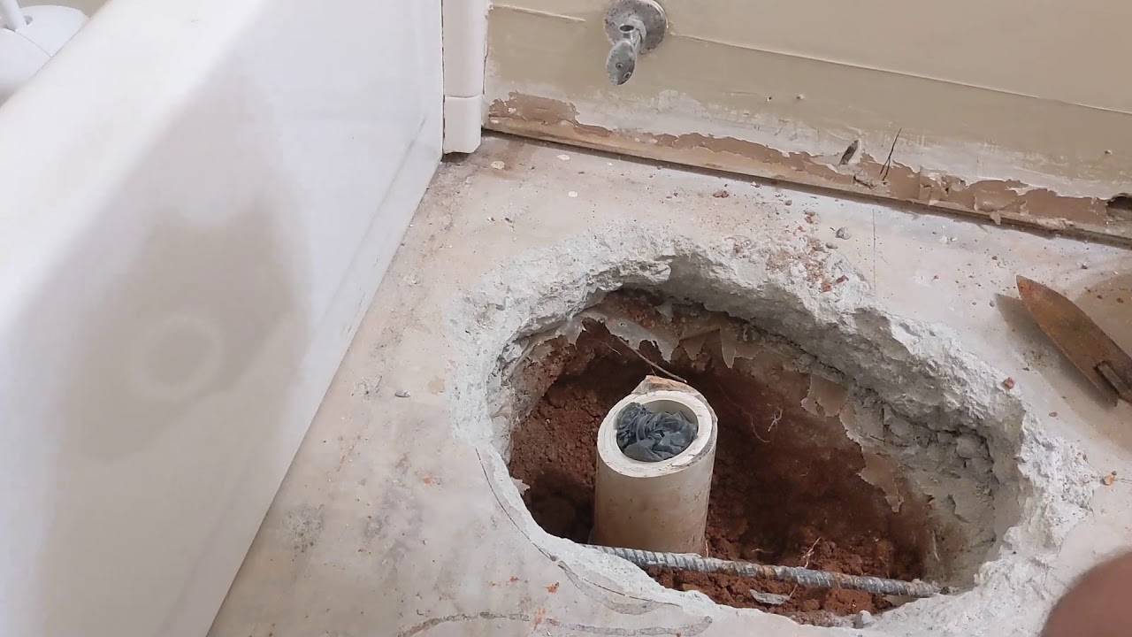 How to Run Plumbing for Toilet in a Concrete Slab