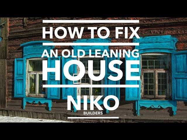 How to Straighten an Old Leaning House with Cables & Plumb Jacks