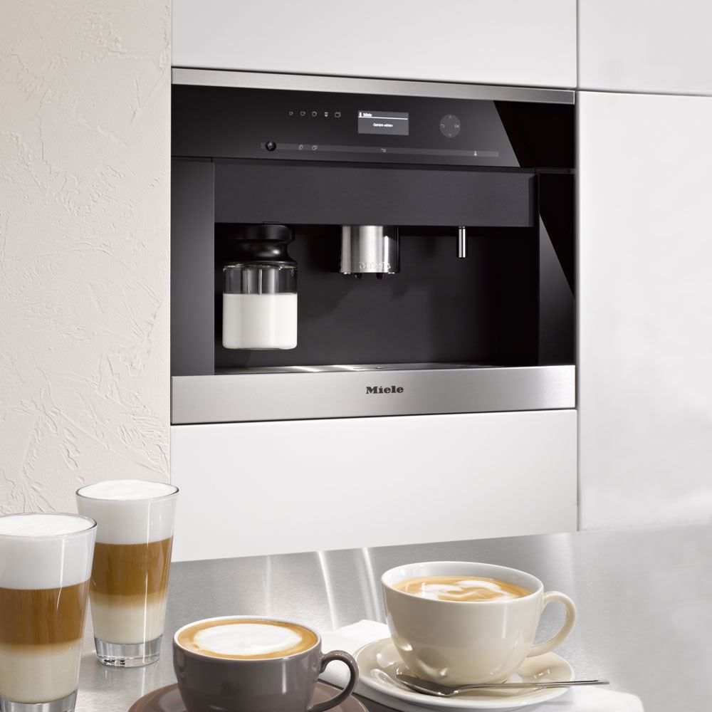 Miele 24 Plumbed Built In Stainless Steel Coffee System Cva6405Ss
