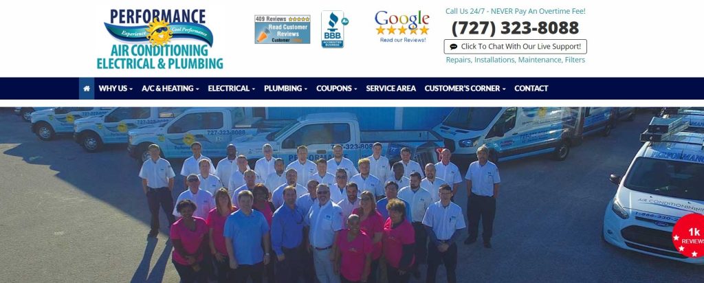 Performance A C Heating Electric & Plumbing St Petersburg Fl