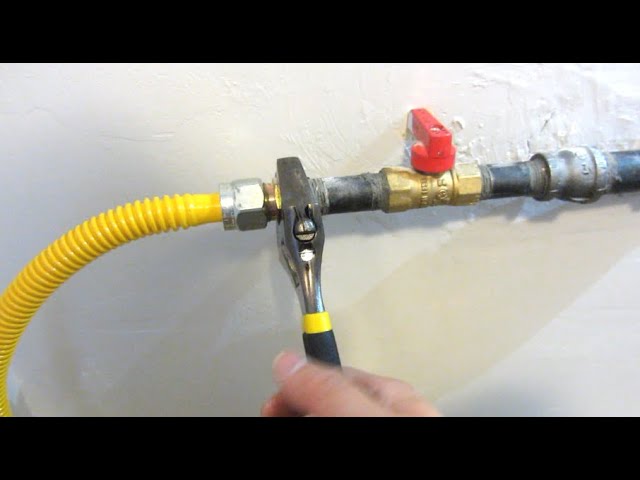 How to Plumb In a Gas Stove Supply Line Copper at Home