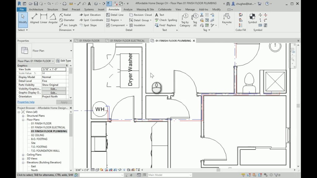 Plumbing Systems Are Generally Drawn On Plans As One Perspective