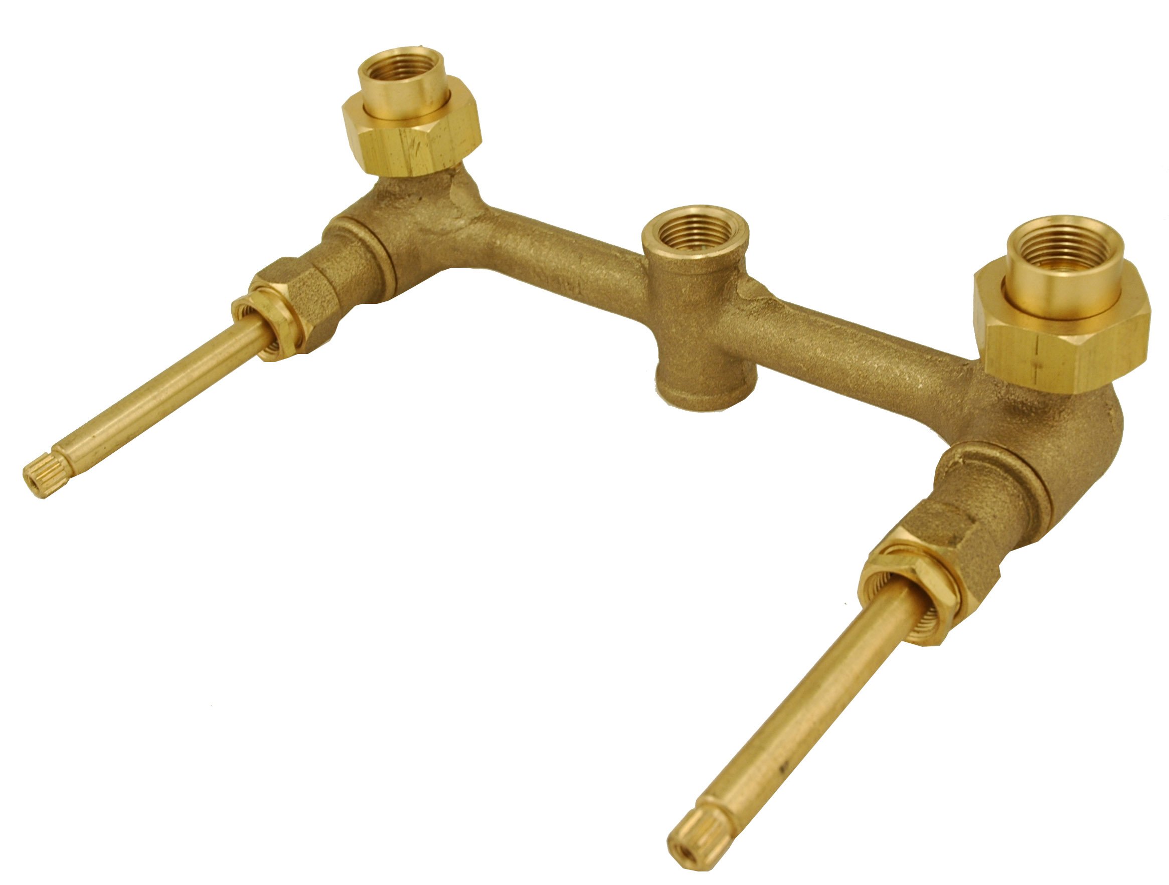 Tuscan Bronze Double Handle Tub & Shower Plumbing Guide