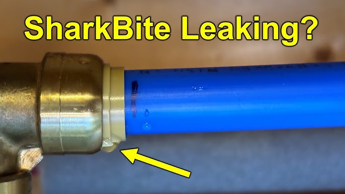 How to Seal a Drip by a T-Slip SharkBite Plumbing Fitting