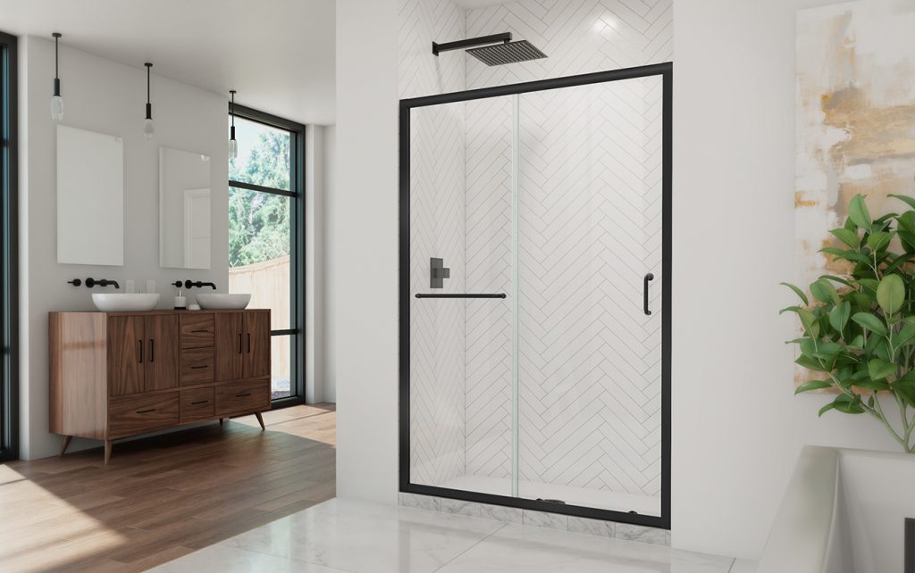 Secure Shower Door To Wall That Is Out Of Plumb