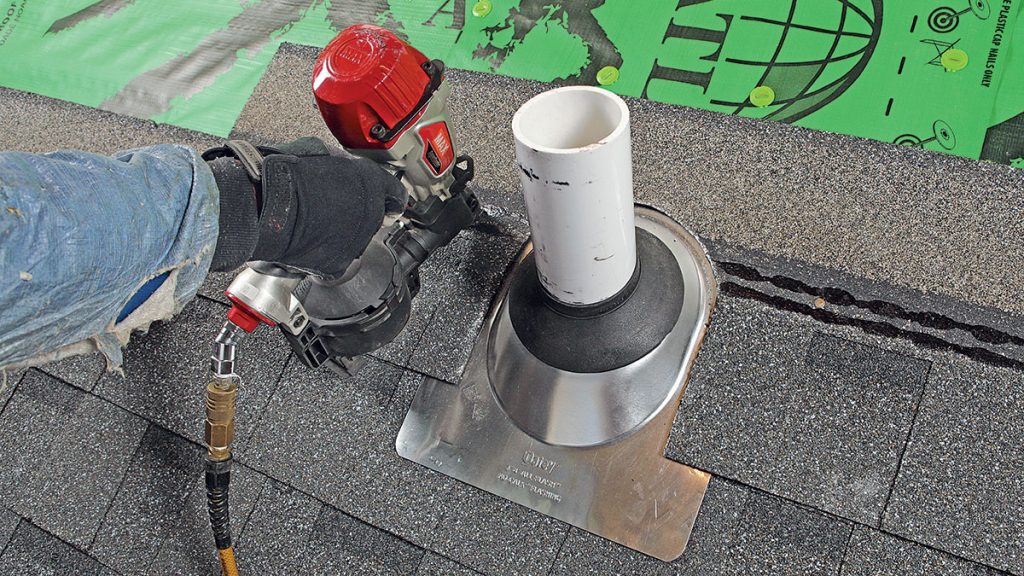 Specifications For Flashing Of Plumbing Vents On Roof When Reroofing