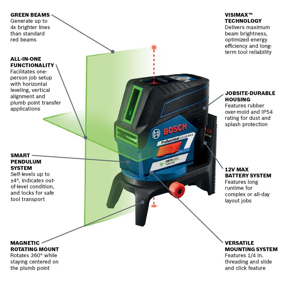 Bosch GCL100-80CG Review: The Ultimate 12V Green Laser