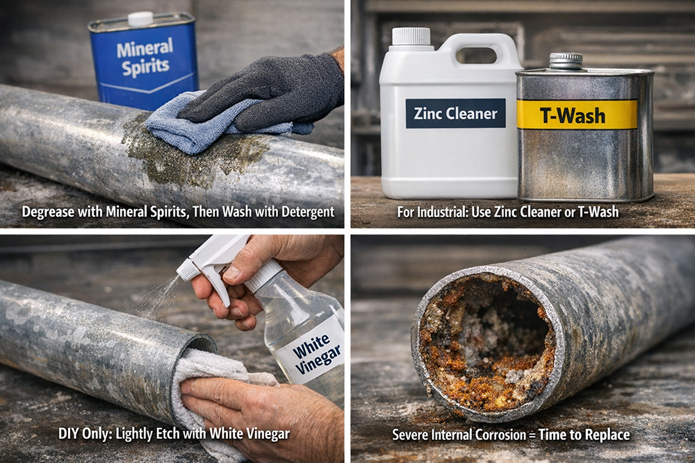 Can I Use Vinegar On Old Galvanized Plumbing?