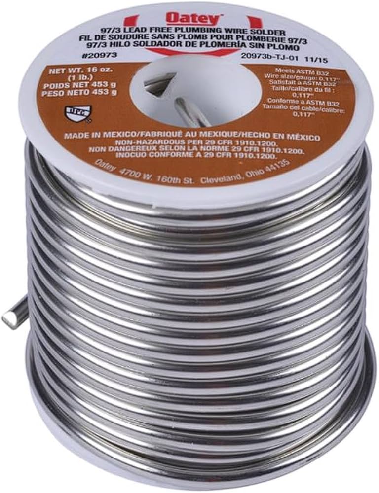 Can Lead Free Rosin Solder Be Used For Plumbing?