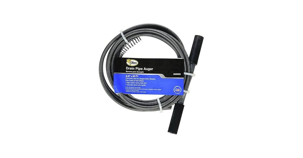 Cobra Plumbing 20500 3 8-Inch By 50-Feet Drain Auger