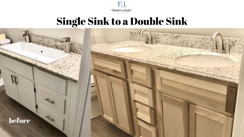 Converting Single Sink Vanity To Double Without Redoing Plumbing