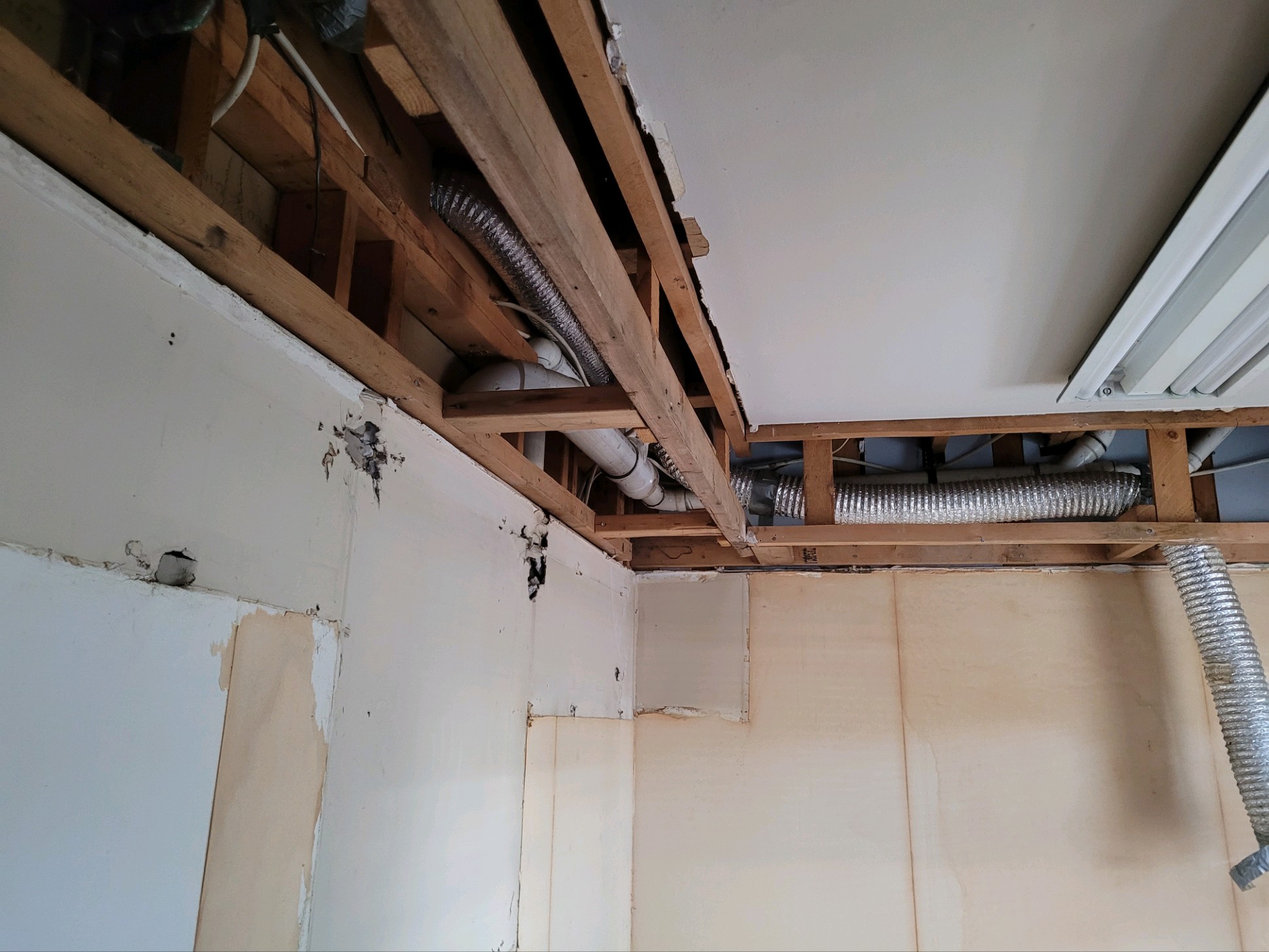 Cutting Into Soffit for 2nd Floor Plumbing Access