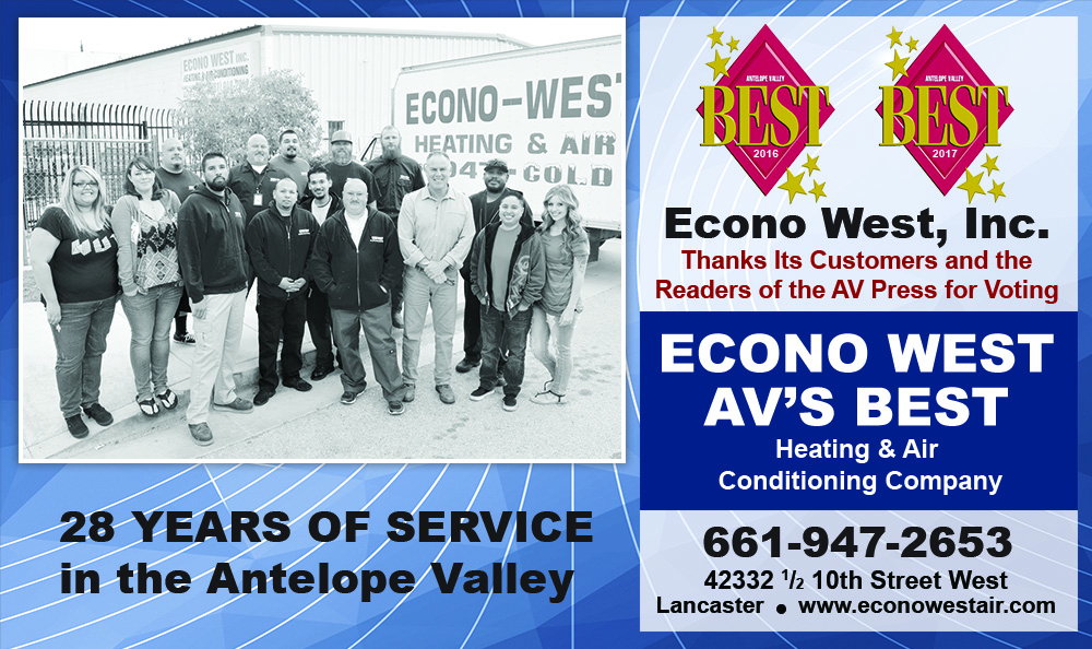 Econo West Heating Air & Plumbing Lancaster Ca Review