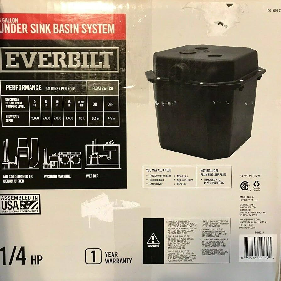 Everbilt 1/4 HP Pre-Plumbed Sump Pump Review