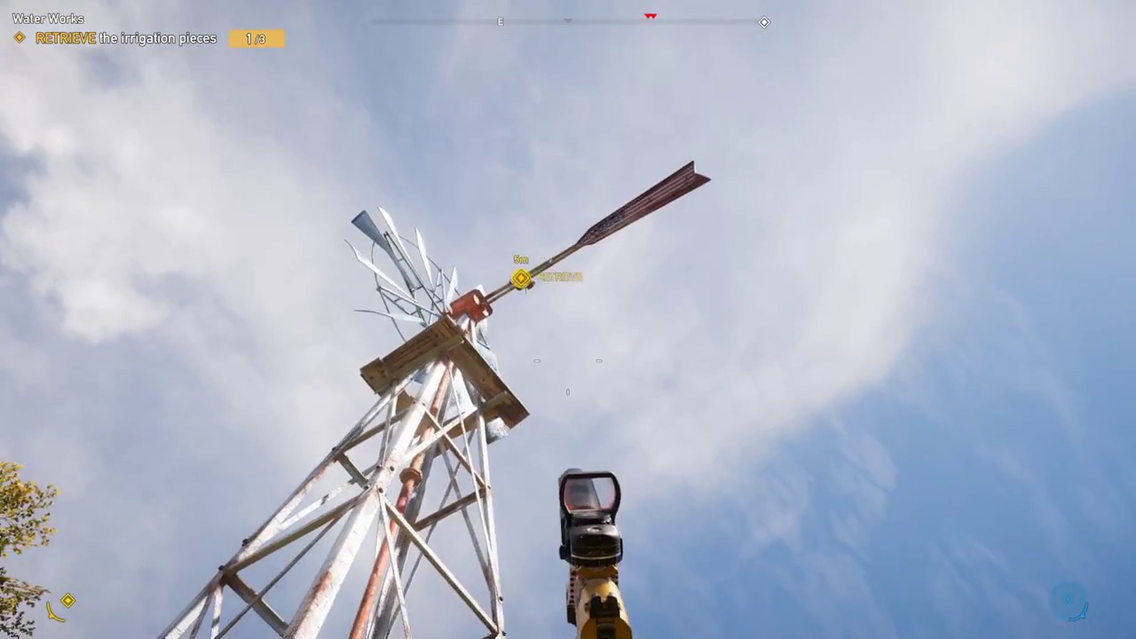 Far Cry 5: Collect Plumbing Pieces at the Windmill