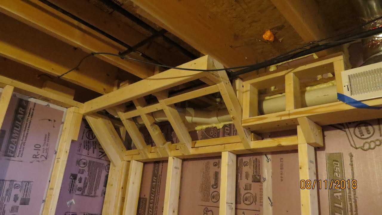 Frame a Wall Around Plumbing on Ceiling Joists
