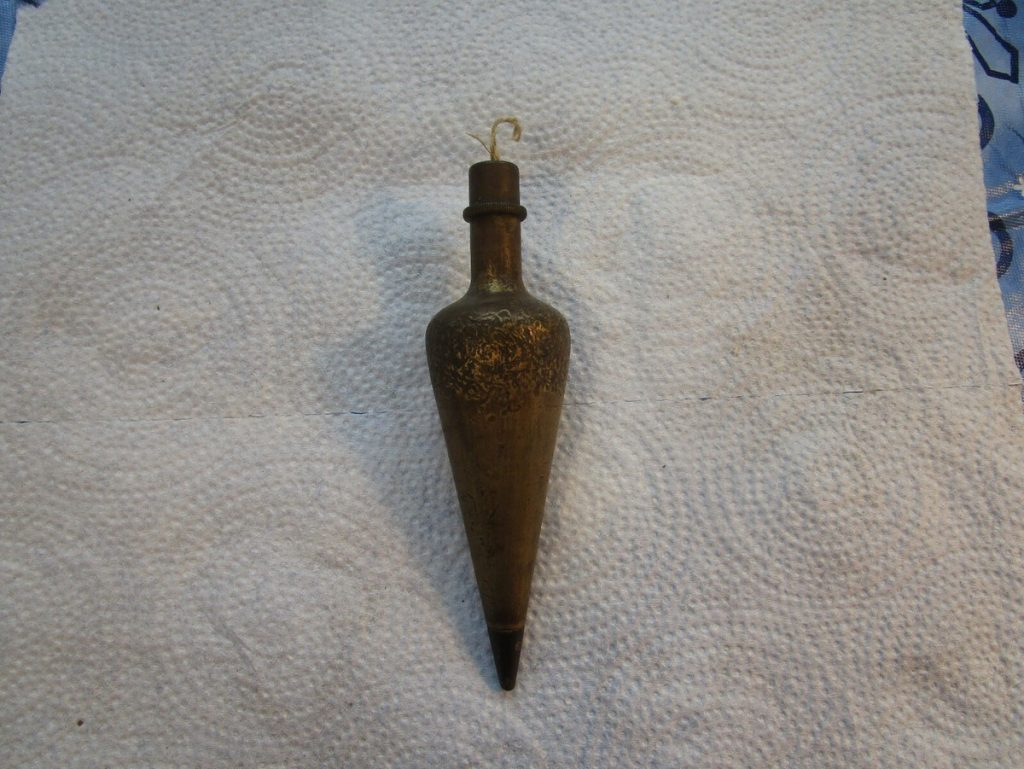 Having Been Asked To Design A Brass Plumb Bob